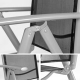 thumbnail of tectake Aluminium tuinstoelen inklapbaar - zilver, Set van 2 - 401631