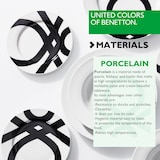 thumbnail of Benetton - Set 18Pcs Vajilla Porcelana Diseño Logo Estampado Negro