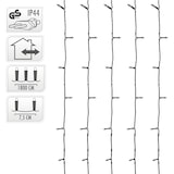 thumbnail of GUIRLANDE FIXE 240 LEDS BLANC CHAUD 220V 21M IP44