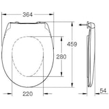 thumbnail of GROHE WC-Sitz Bau Keramik 39493Soft close alpinweiß