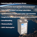 thumbnail of Exide Sonnenschein Bleiakku Dryfit A502/10S mit 2,0V 10,0Ah mit 4,8mm Steckanschlüssen