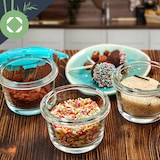 thumbnail of Babygläser 6er-Set bunte Deckel luftdichter Verschluss geschmacksecht Klarglas