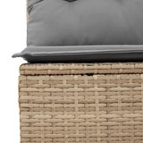 thumbnail of vidaXL 7-tlg. Garten-Sofagarnitur mit Kissen Beige Poly Rattan