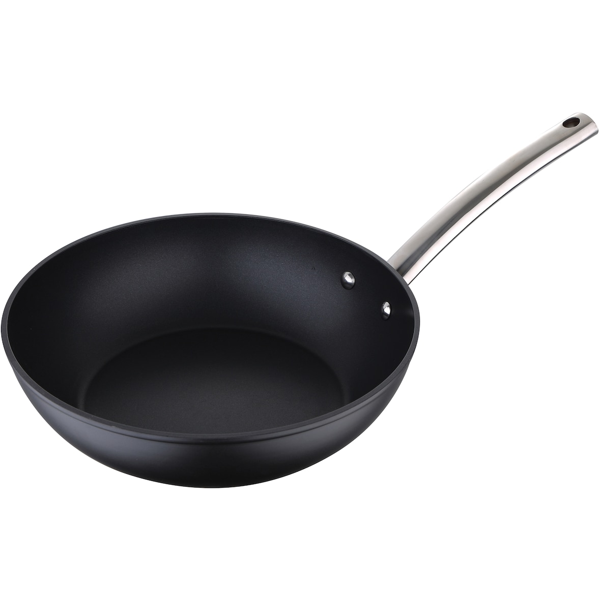 Masterpro Foodies - Gesmede aluminium wok Ø28x7,2cm