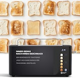 thumbnail of Balter Toaster 4 Scheiben, Langschlitz, Edelstahl, Brötchenaufsatz, LCD Display, Auftaufunktion, Brotzentrierung, Krümelschublade TS-44 schwarz