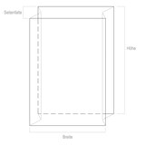 thumbnail of 10x Seitenfaltensack  700+600x1500mm (500 Liter) LDPE transparent trüb 50 my