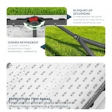 thumbnail of Yoevu - Mesa plegable de resina 152 cm compacta, resistente y fácil de transportar para interior y exterior