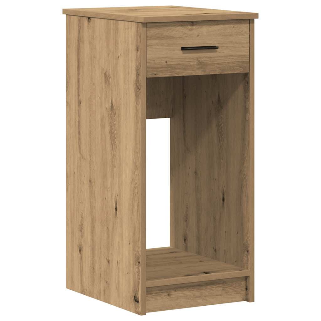 Supporto tower per computer con cassetto artigianale in rovere 35x45x77 cm modello Soho Premium