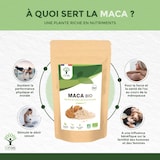 thumbnail of Maca Bio - Racine de Maca jaune en poudre - Énergie Libido Fertilité - Qualité premium - Conditionné en France - Vegan - Certifié Ecocert - 100g
