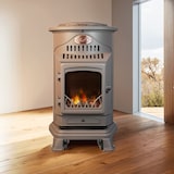 thumbnail of Stufa a gas in ghisa autentica 3400W effetto fuoco marrone Provenza