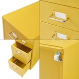 thumbnail of Helloshop26 - Caisson de bureau armoire meuble de rangement à roulettes avec 8 tiroirs 109 x 28 x 41 cm jaune 03_0009113