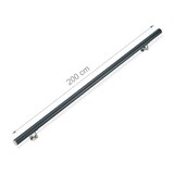 thumbnail of Relaxdays Handlauf Aluminium, rund, Treppengeländer innen & außen, matt, 200 cm, Ø 42mm, mit Wandhalterung, anthrazit