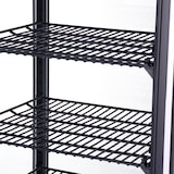 thumbnail of Cleiton® Vitrina Pastelera Expositora Refrigerada Vertical 3 Estantes 1 Puerta Negra 70 Litros Ventilada | Vitrina Sobremesa Cristal Recto