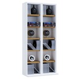 thumbnail of VCM CD / DVD Media Regal Milano Weiß / Honig-Eiche H. 92 x B. 42 x T. 20 cm