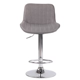 thumbnail of 2er Set Barhocker Lentini Stoff grau/chrom