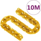 thumbnail of vidaXL Weihnachtsgirlande mit LED 10 m Golden
