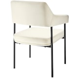 thumbnail of tectake Poltrona Doé, imbottita, gambe in acciaio - 405473