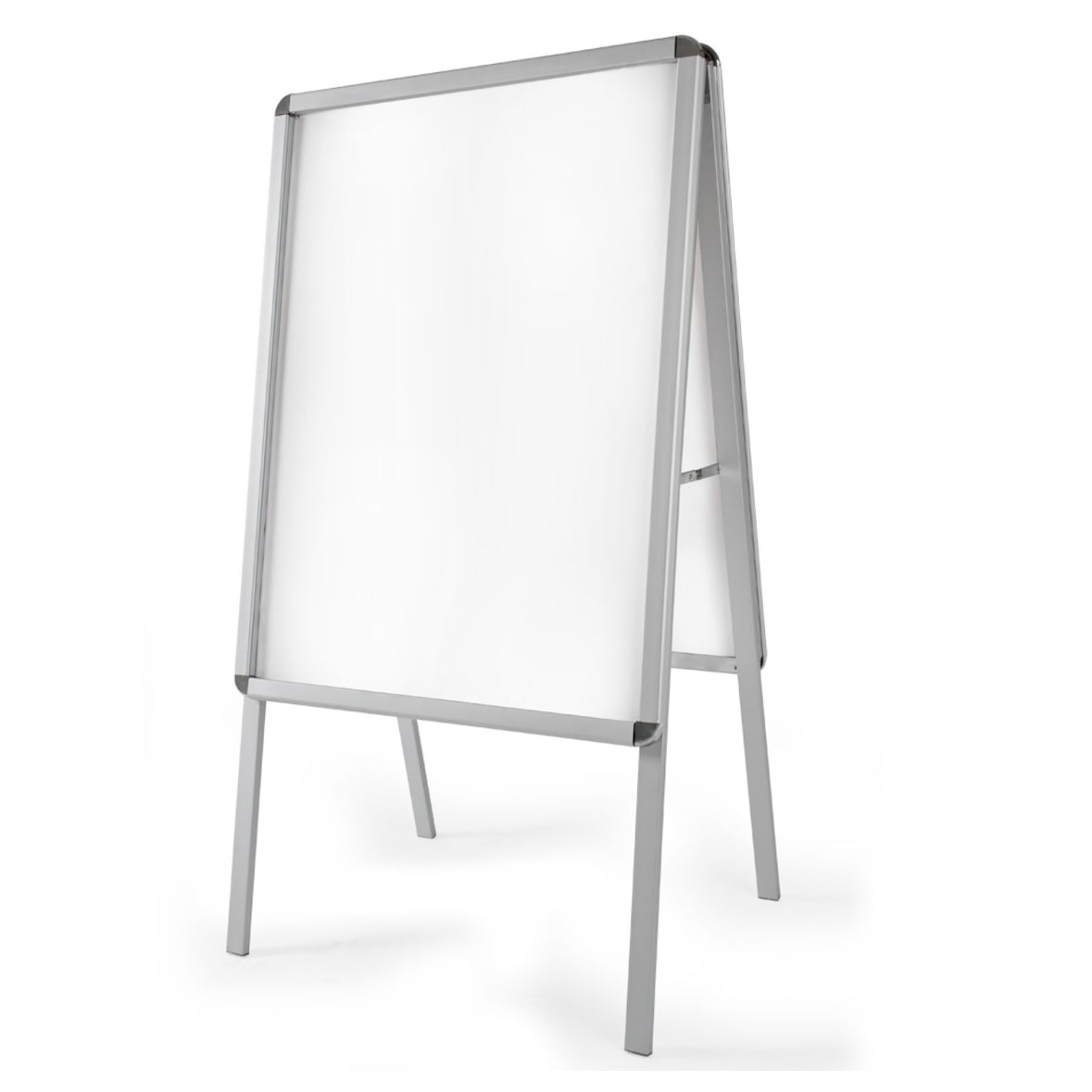 tectake Panneau publicitaire double face A1 - gris - 400881