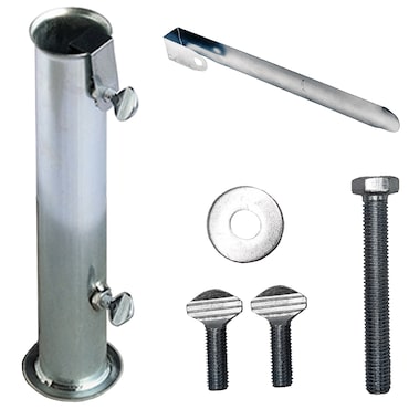 Tubo Zincato per Base Ombrellone in Granito Diametro interno 62mm Giardino Piscina Terrazzo