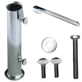 thumbnail of Base de Sombrilla de Plastico cm.45x45 Blanca Playa Piscina Mar Terraza Diámetro máximo del eje 35mm. Mínimo 22 mm