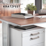 thumbnail of bümö Rollcontainer mit Schubladen, Container abschließbar aus Holz in Ahorn - Rollwagen für's Büro als Schreibtisch Unterschrank, Bürocontainer od.