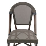 thumbnail of METRO PROFESSIONAL Chaise de terrasse BELVIERA, inox/dossier textile, empilable, noir/blanc