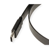 thumbnail of VALUE USB4 Gen 3 Kabel, C-C, ST/ST, 8K UHD-2, 40Gbit/s, Emark, 100W, extra-flach, schwarz, 0,5 m