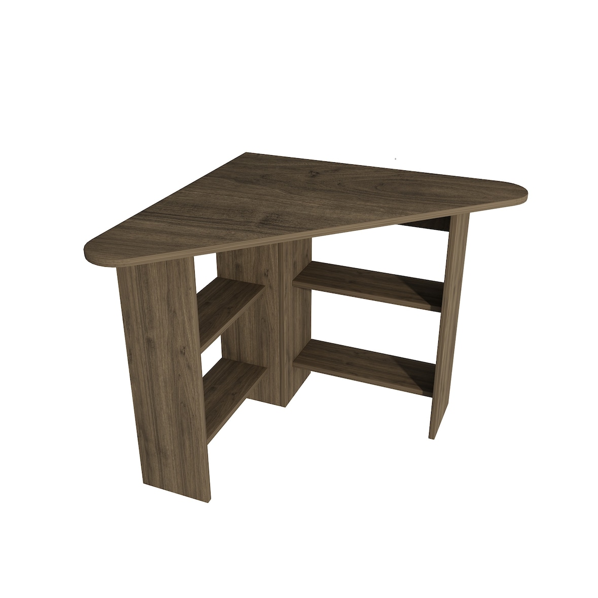 Skye Decor, Corner- Corner ARN, Nussbaumfarbe, Couchtische, 73,8x80x80 cm, 100% Melaminbeschichtete Partikelplatte