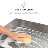 thumbnail of Grillmeile 3000G Elektrogrill 3000W Grillplatte 54,5x35cm glatt Silber-Metallic