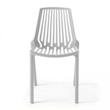 thumbnail of Set van 4 witte plastic stoelen - Oviala
