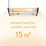 thumbnail of TROTEC Design-Deckenheizstrahler IR 2000 C | Zweistufige Heizleistung 1000 W, 2000 W
