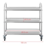 thumbnail of HELLOSHOP26 - Carrello di servizio in acciaio inox - 3 ripiani - fino a 150 kg 14_0000949
