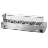 thumbnail of VERTES Calentador de comida, calentador de bufé, eléctrico, 1500 W (incluye 6 recipientes GN de 1/2 con tapa, 10 l, 30-85 °C)