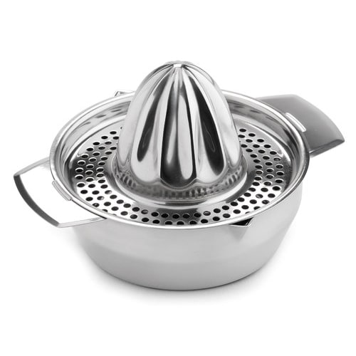 Karl Weis Zitruspresse mit tiefer Auffangschale, Edelstahl, 13 x 13 x 9 cm