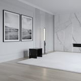 thumbnail of Teppich Kurzflor Uni Modern Waschbar Strapazierfähig Esszimmer Flur OEKO-TEX Weiß 80x150 cm Schadstoffgeprüft – NECKAR von Kadima Design