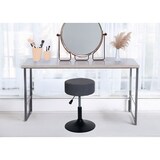 thumbnail of Taburete HWC-C22, taburete de maquillaje, altura regulable giratorio Ø 37cm tela bouclé (450g/m²) FSC® ~ beige