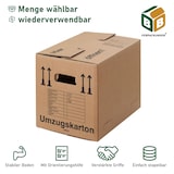 thumbnail of 120 x Umzugskarton Compact 40 kg Traglast stabile Umzugskiste Umzug Umzugsmaterial 2-wellige Movebox BB-Verpackungen