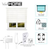 thumbnail of WellHome - Polyester Dag/Nacht Rolgordijn 180 x 140 cm (Breedte x Hoogte) Gebroken Wit