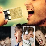 thumbnail of Microphone De Studio Professionnel Avec Support Antichoc Et Port Écouteurs 3.5mm Noir YONIS