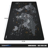 thumbnail of Titanwolf XXXL Übergröße Mauspad 1500x800mm, XXXL Großformat, Schreibtischauflage, gummierte Rückseite, rutschfest und abwaschbar, Gaming, Präzision