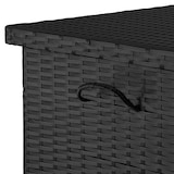 thumbnail of tectake Wicker opbergbox Kiruna met kunststof gaas, 120x55x61,5cm, 270l - zwart - 404594