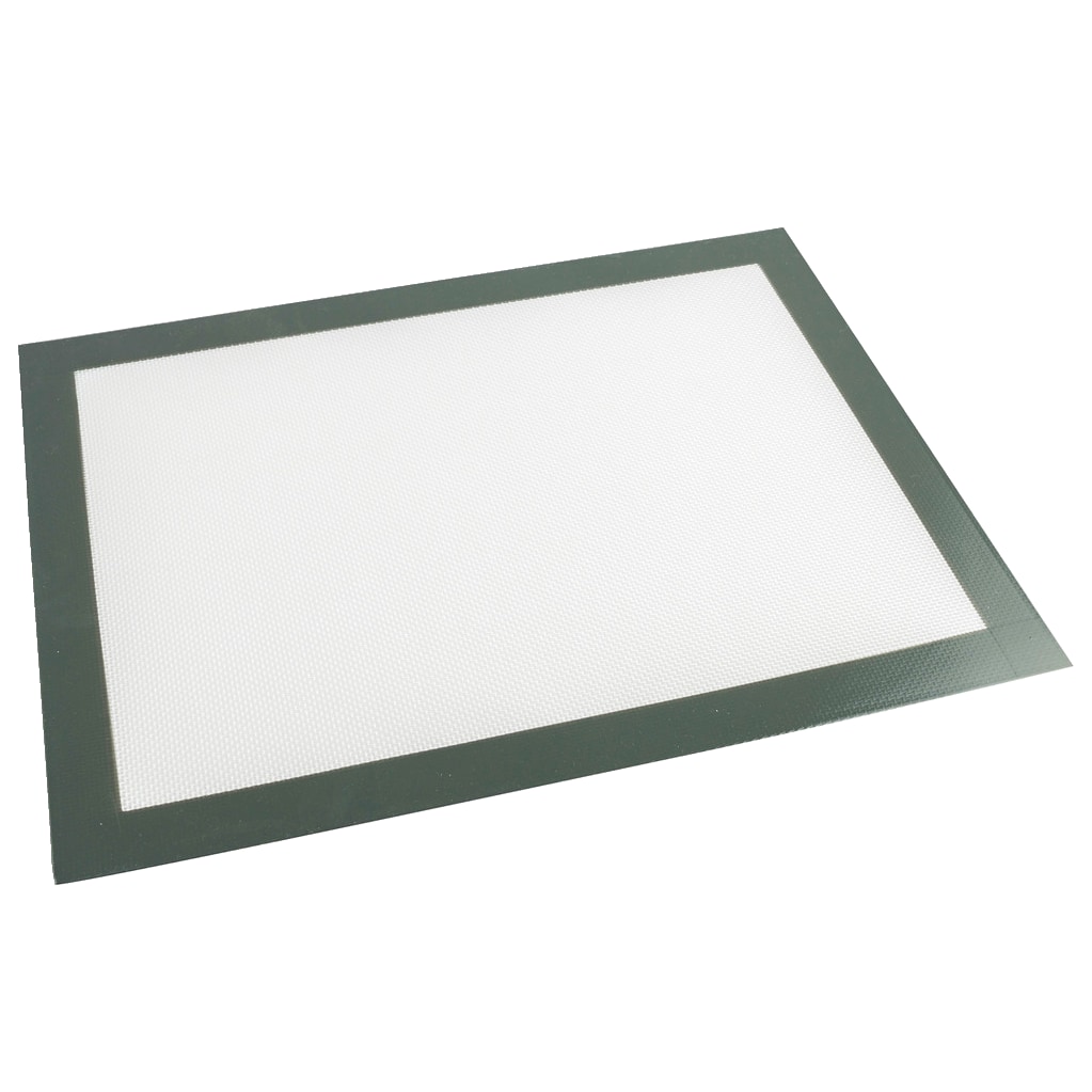 METRO PROFESSIONAL Backmatte, Silikon mit Fiberglas, 40 x 30 cm, temperaturbeständig -60 bis +230 °C, weiß/grau