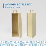 thumbnail of Espirito Rebelde Holzkiste für Wein 100x100x345 mm (1 Flasche) - Weinkiste aus Holz, Weingeschenkbox, Holz-Geschenkkiste für Flaschen