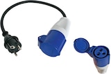 thumbnail of Cable con enchufe macho schuko a enchufe hembra cee