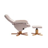 thumbnail of SVITA Charles Relaxsessel Hocker Sessel Beige Fernsehsessel Drehsessel Polyester Beige