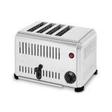 thumbnail of VERTES Gastro Toaster 4 sneden elektrisch 2300W roestvrij staal (timer, kruimellade, 4 antislipvoeten, 2 of 4 toast tegelijk)
