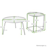 thumbnail of Lounge-Sitzgruppe 5-teilig, Poly-Rattan Stein-Grau-Meliert, für bis 4 Personen, Polster aus Polyester Dunkel-Grau-Meliert, Raburg Anisa