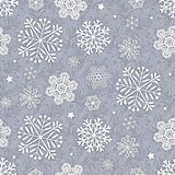 thumbnail of Mank Serviette Airlaid Steven in Silbergrau, 40x40 cm, 50 Stück - Weihnachten Schneekristalle