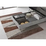 thumbnail of Letto contenitore 120x200 testata dritta con doghe cemento Ankel