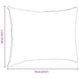 thumbnail of vidaXL Sofakissen 2 pcs Dunkelgrau 70 x 50 cm Stoff